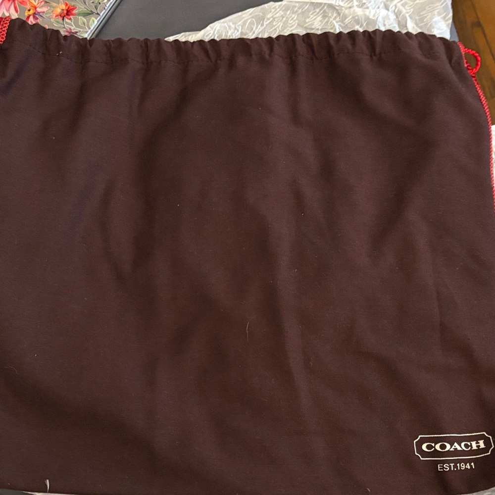 Coach Brown Signature Canvas Bucket Hat with Dark Brown Trim - Picture 2 of 5